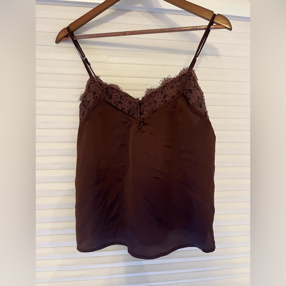 Brown Abercrombie tank top